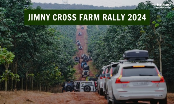 Chinh phục cung đường đầy thử thách cùng Jimny tại Jimny Cross Farm Rally 2024