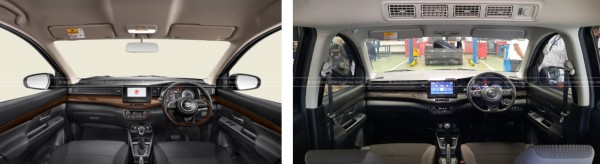 Màu nội thất xe Suzuki Ertiga Hybrid 2022 được đổi mới