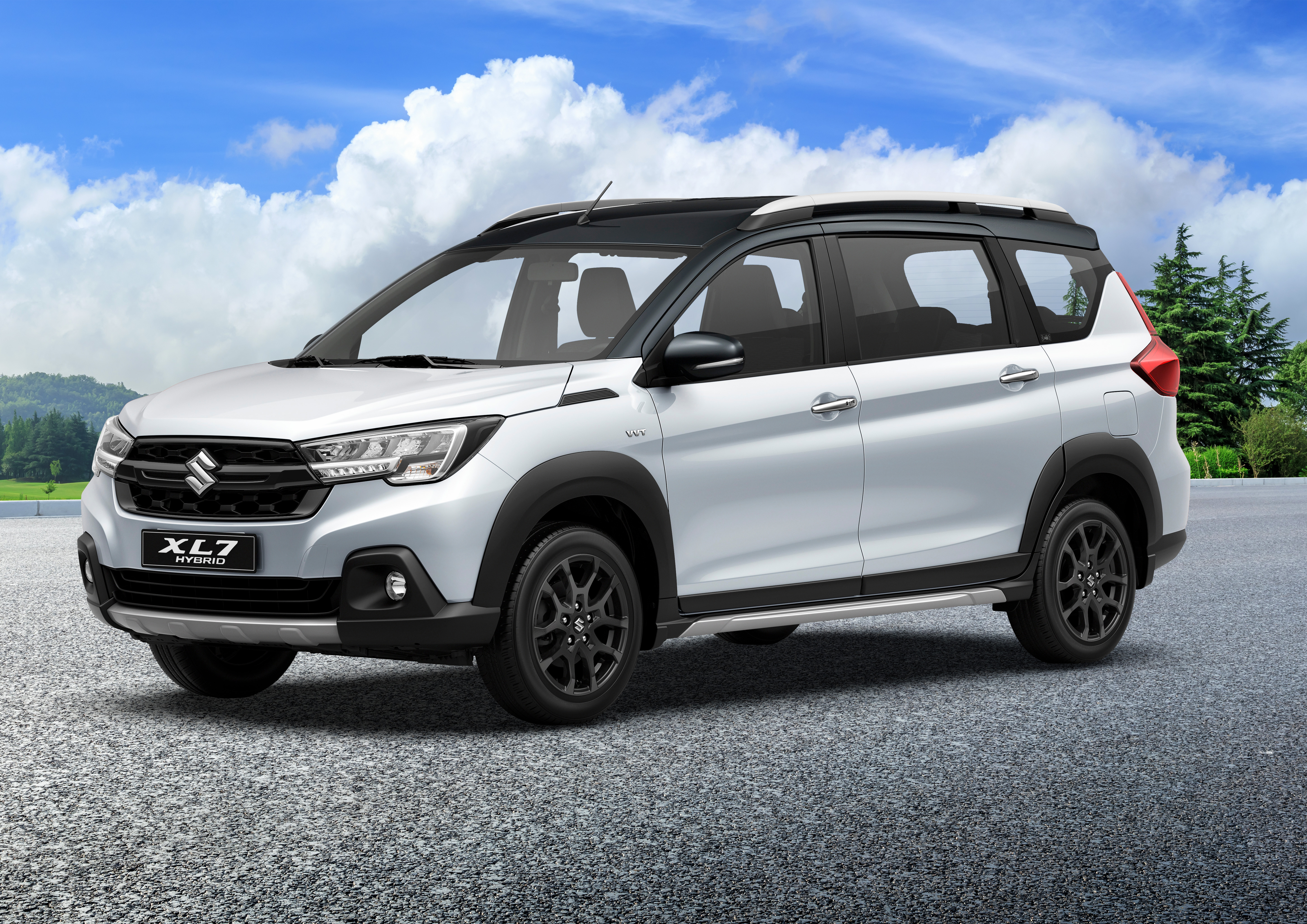 Suzuki XL7 Hybrid 2024 màu trắng - đen