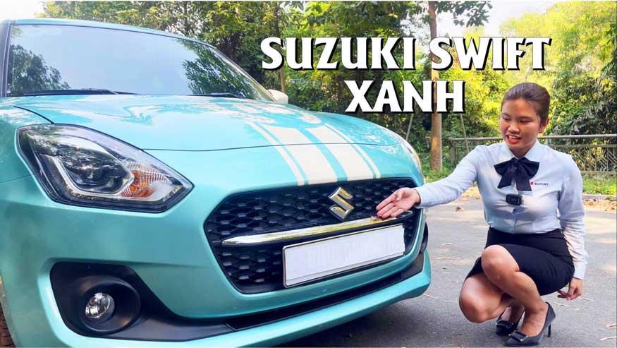 Suzuki Swift xanh ngọc cá tính độc đáo