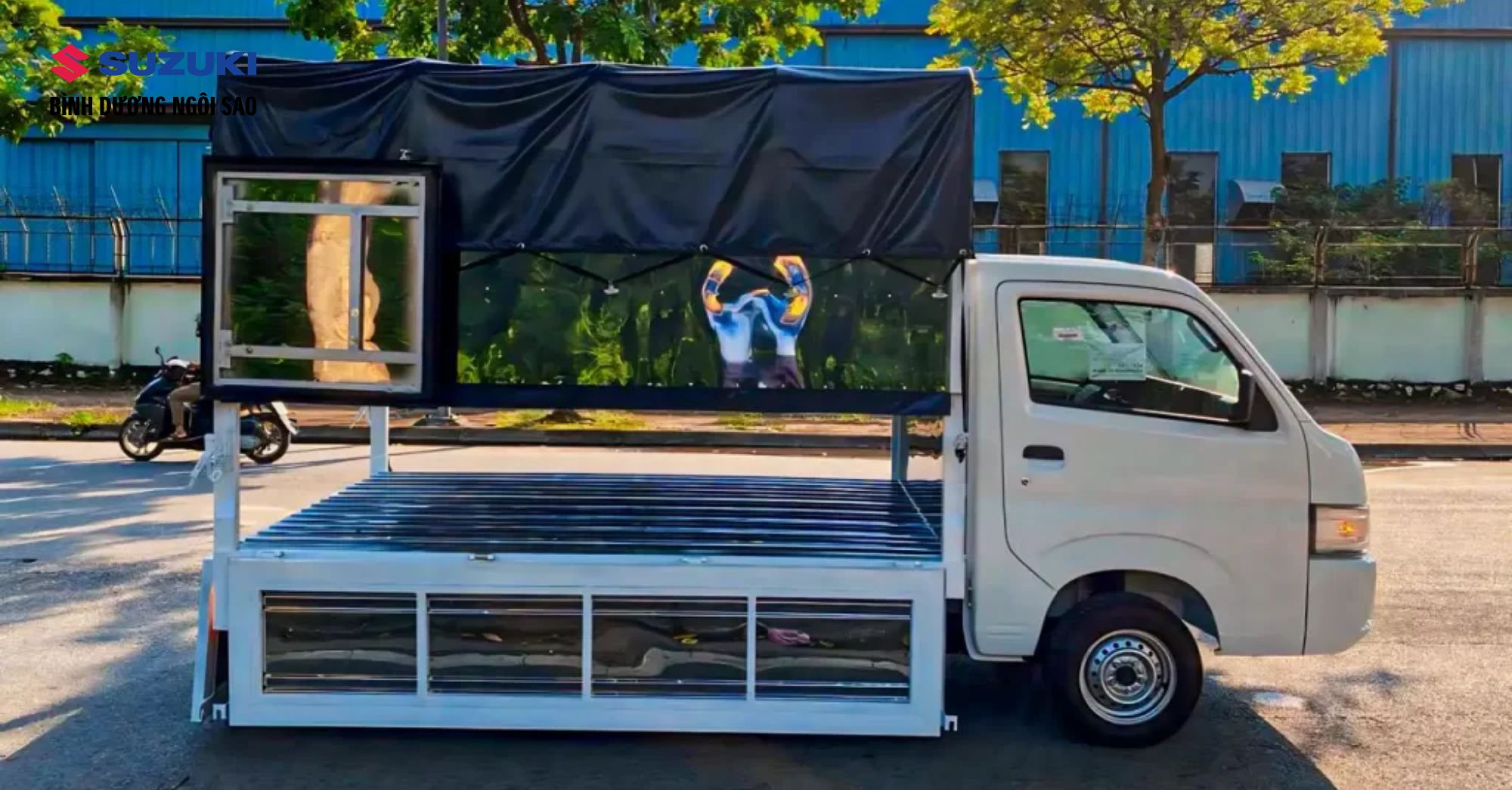 Suzuki Carry Pro Thung mui bat 3 bung