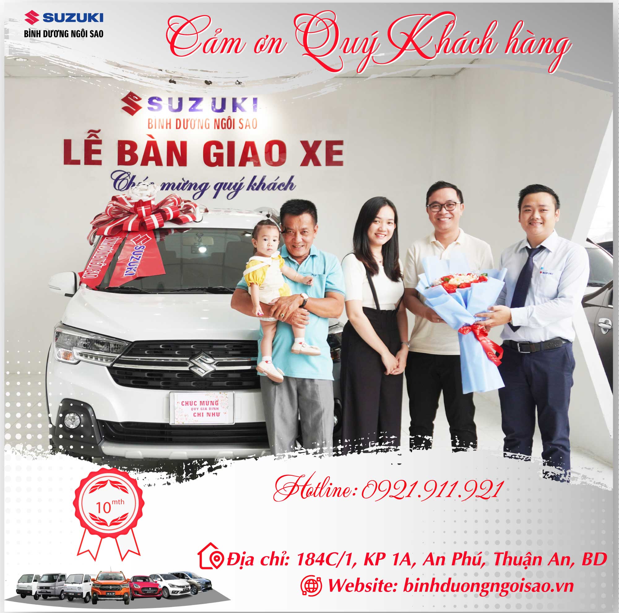 giao xe tháng 10