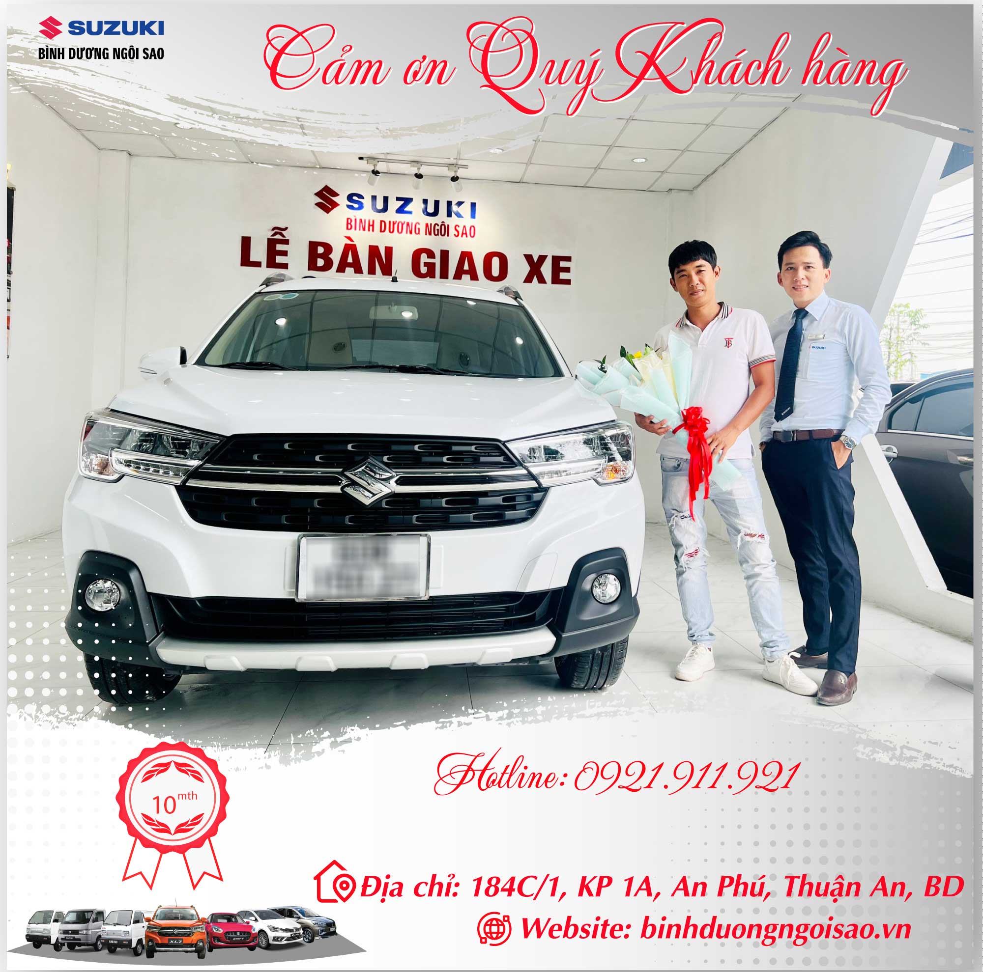 giao xe tháng 10