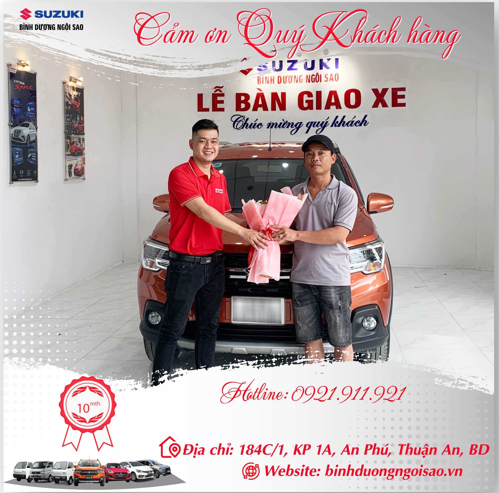 giao xe tháng 10