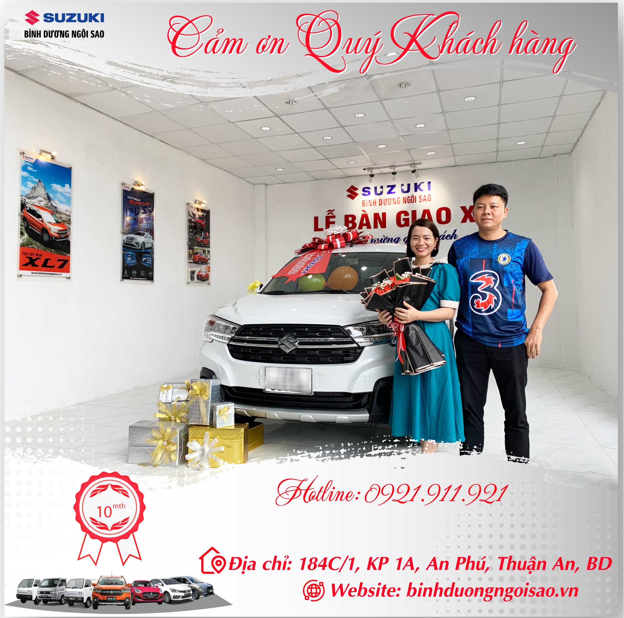 giao xe tháng 10