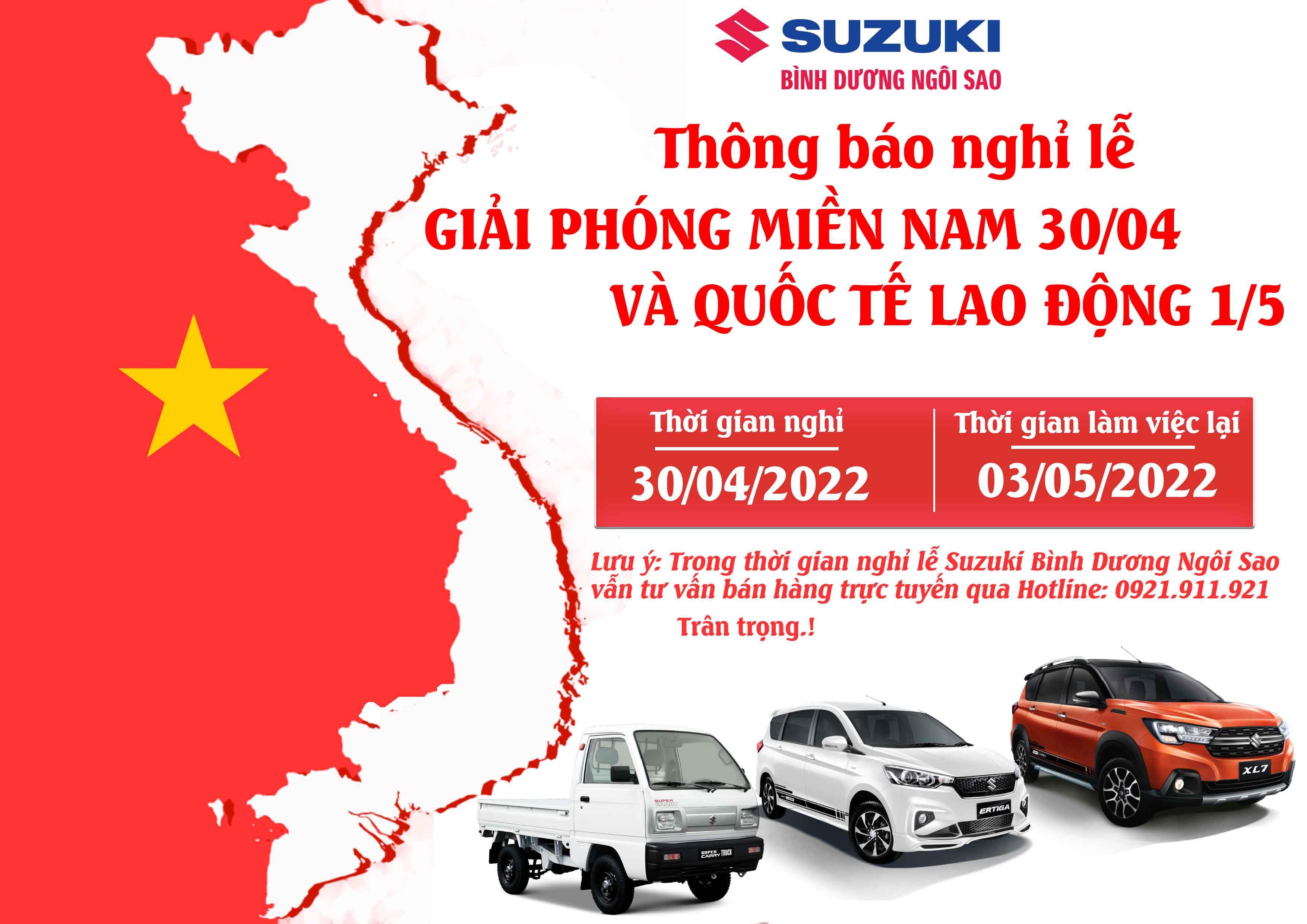 thông báo lịch nghỉ lễ
