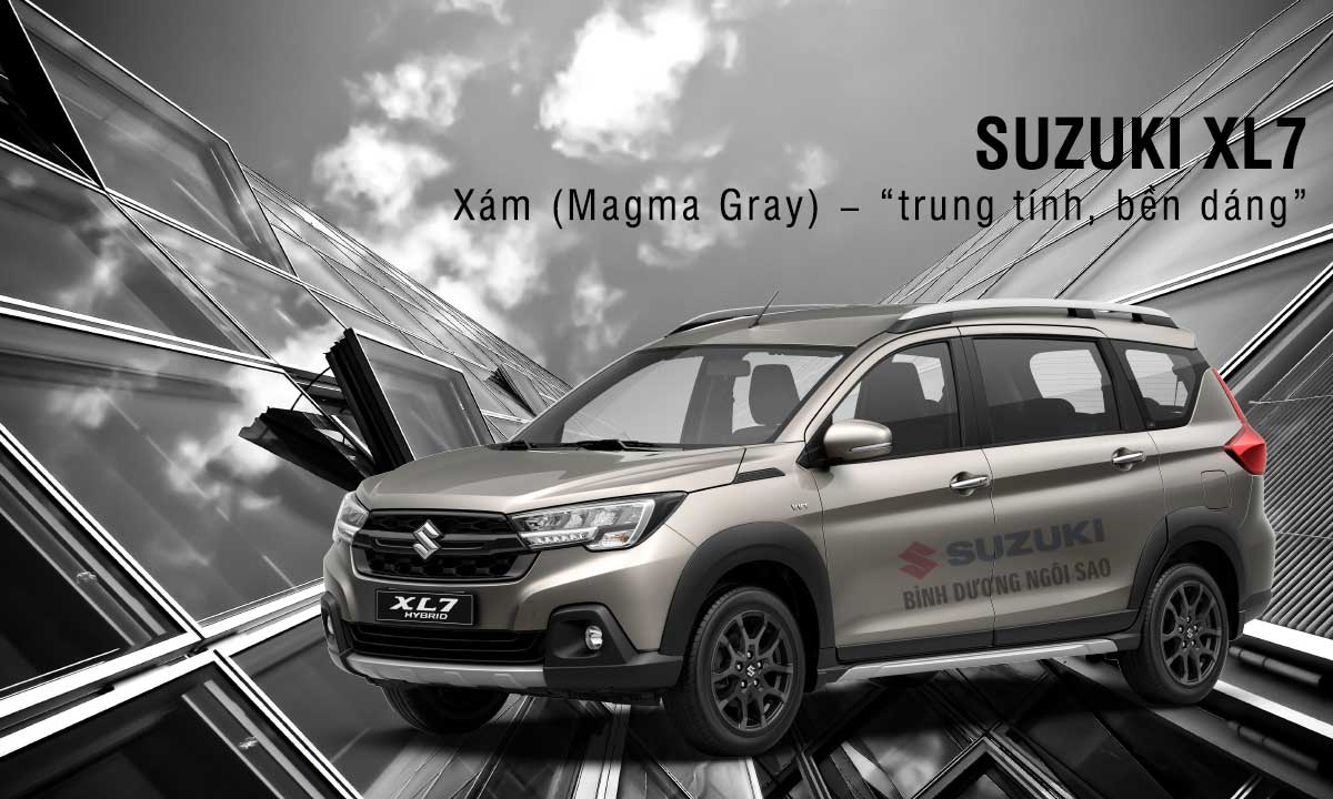 Bảng Màu Suzuki XL7 2025 sự lựa chọn hợp lý 5 Xám (Magma Gray) – “trung tính, bền dáng”