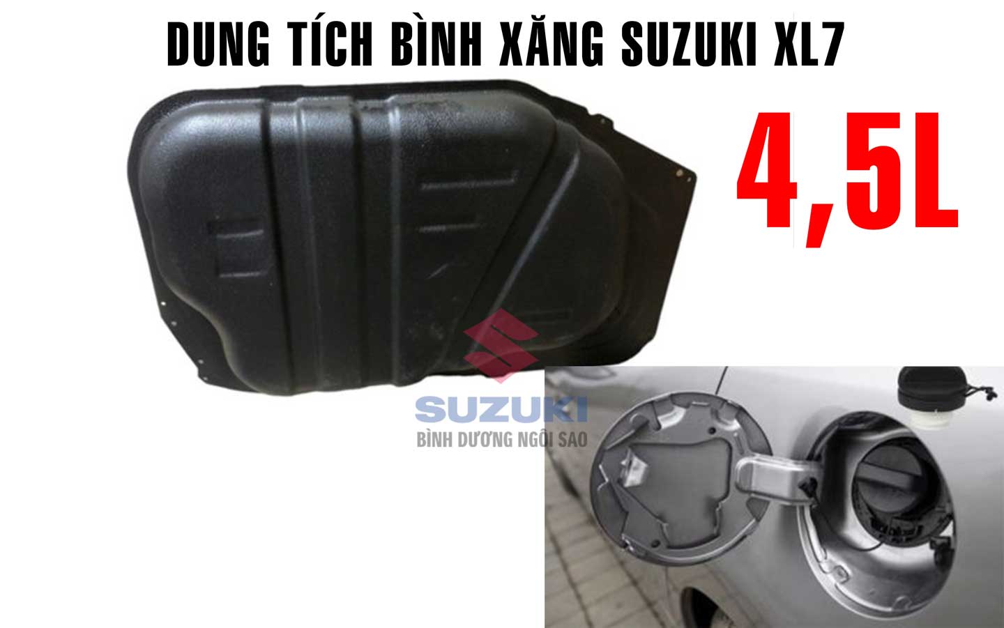 Dung tích bình xăng Suzuki XL7 bao nhiêu lít ? 1 Dung tích bình xăng Suzuki XL7 bao nhiêu lít ?
