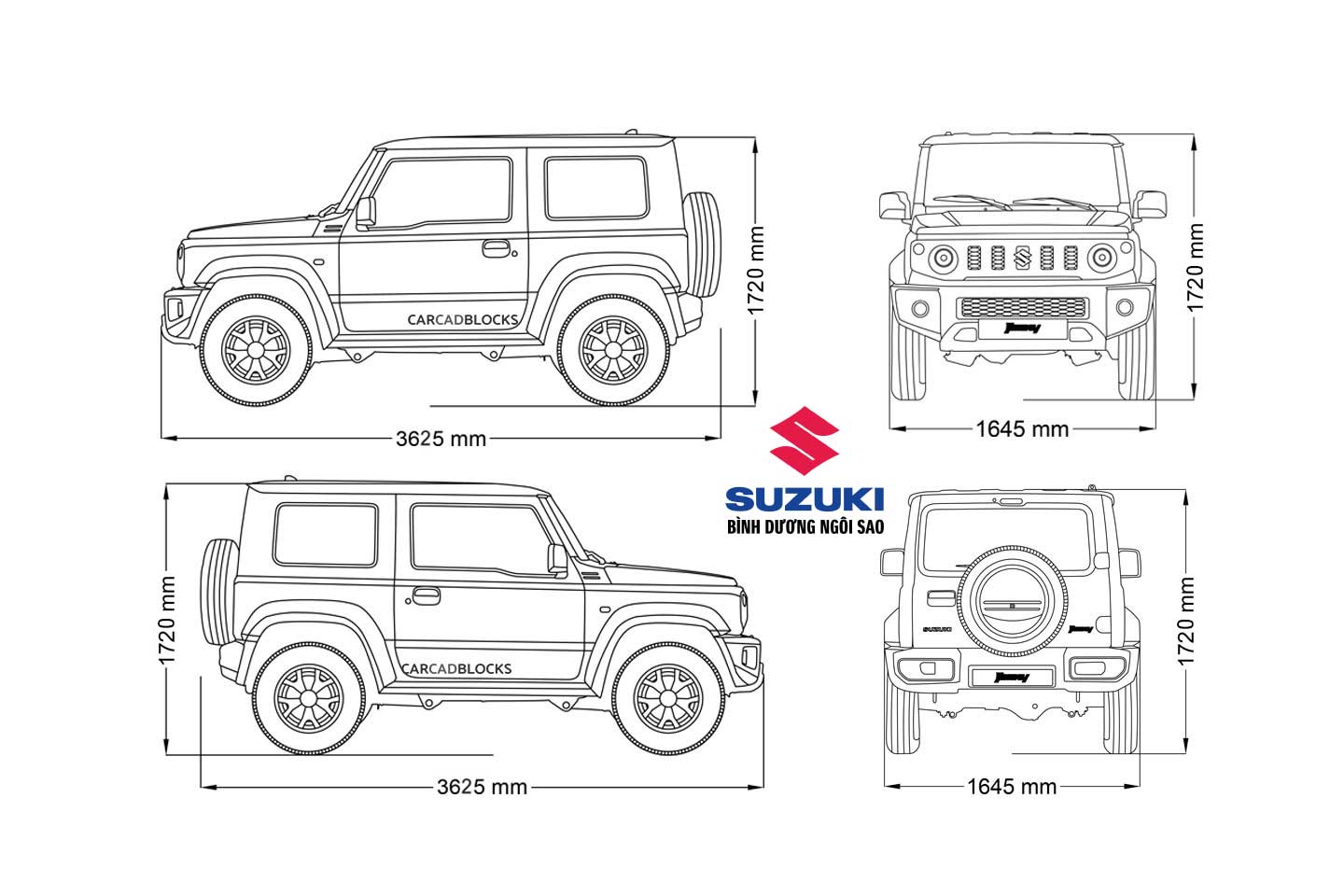 kich thuoc suzuki jimny